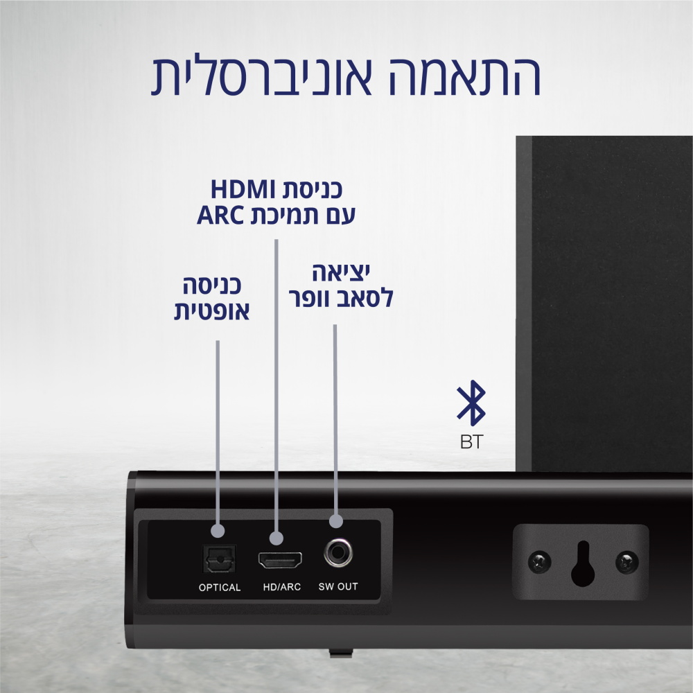מקרן קול 2.1 כולל סאבוופר pure acoustics