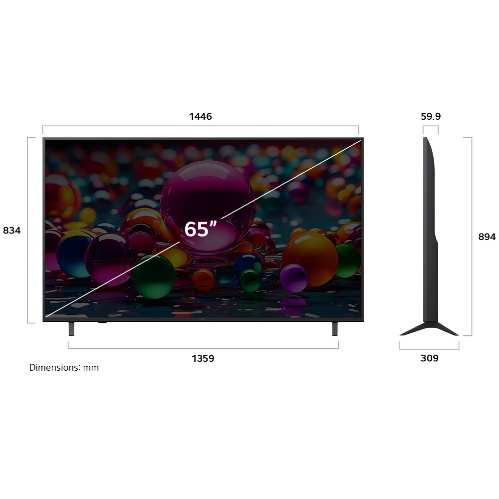 טלוויזיה חכמה 65 lg 4k uhd