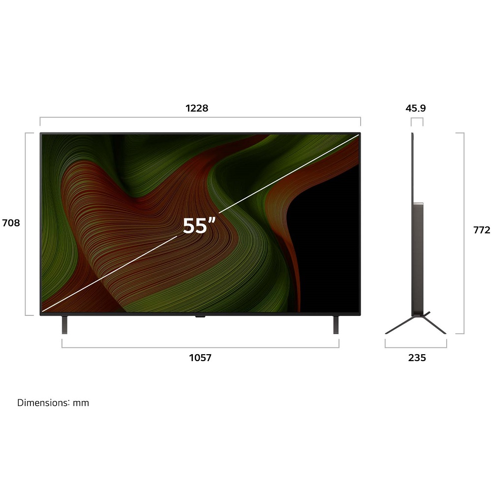 טלוויזיה חכמה 55 lg 4k oled