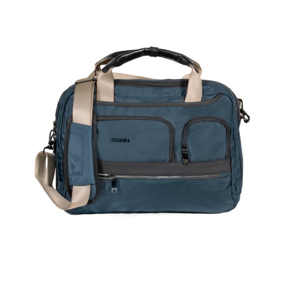 תיק עסקים איכותי FERRINI &lrm;Cordura נייבי