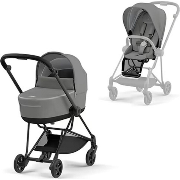 mios 3in1 baby carriage - אפור משולב שחור cybex