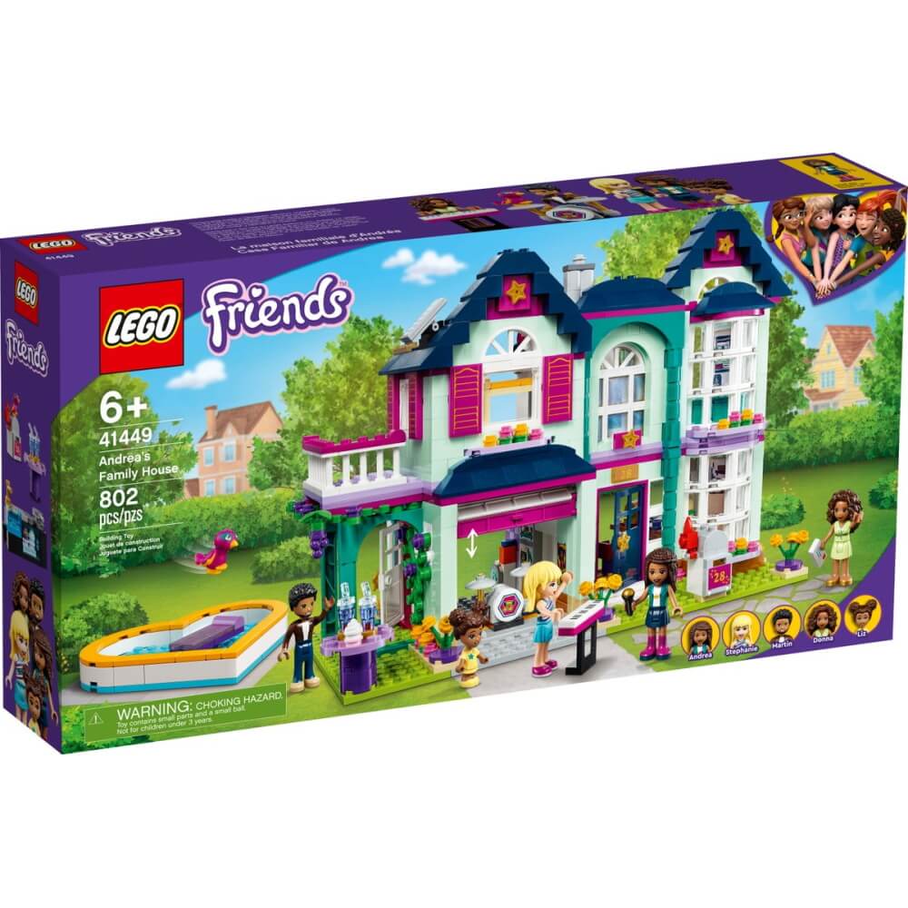 לגו פרינדס הבית של אנדראה ומשפחתה 802 חלקים lego