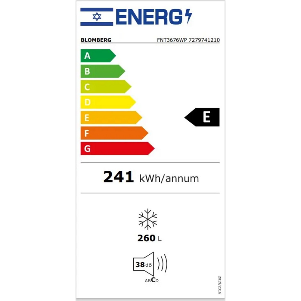 תווית אנרגיה - fnt3676wp blomberg