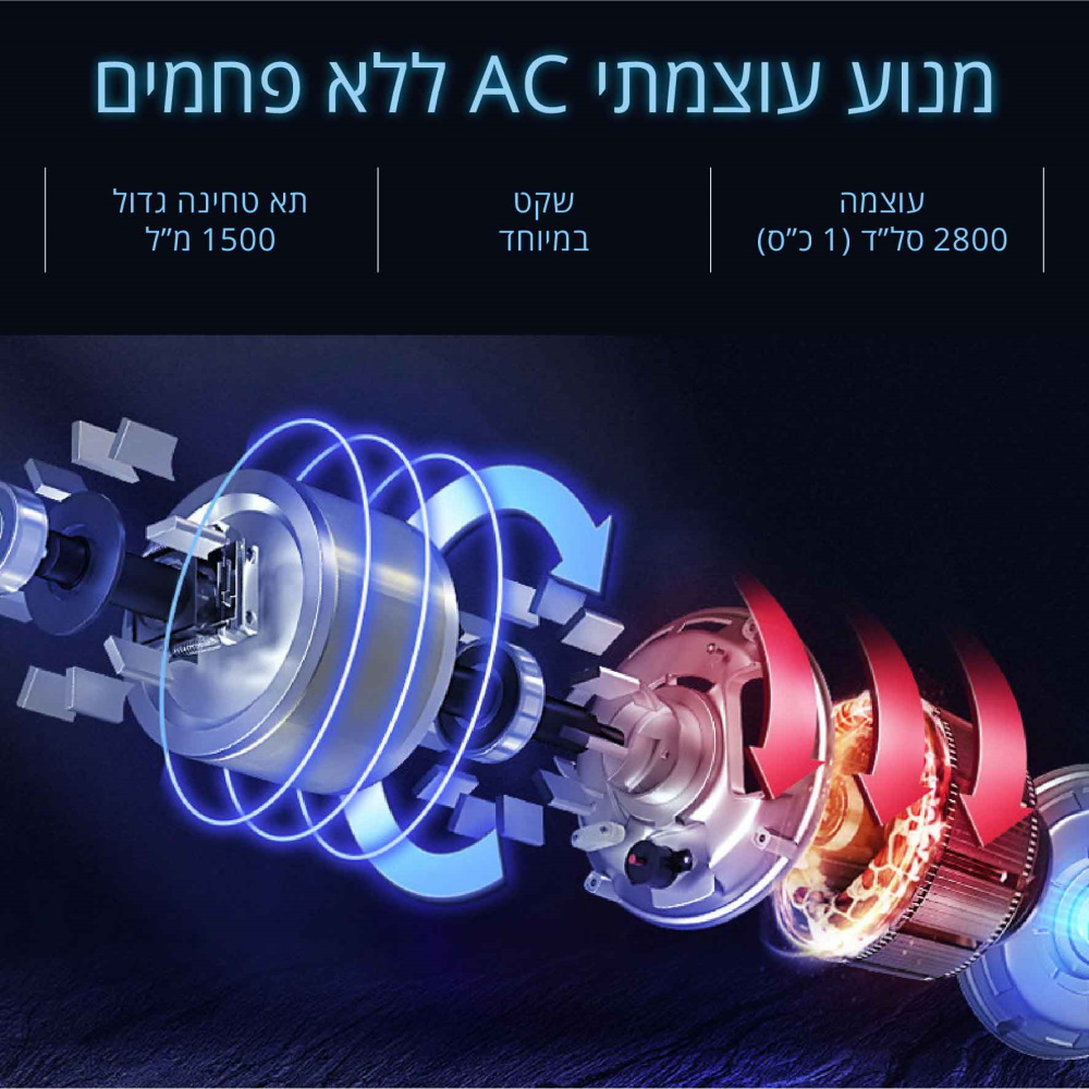 טוחן אשפה 1 כס כולל שלט אלחוטי sirius living