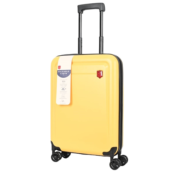 מזוודת טרולי קשיחה מתקפלת Swiss Bag &lrm;A צהוב