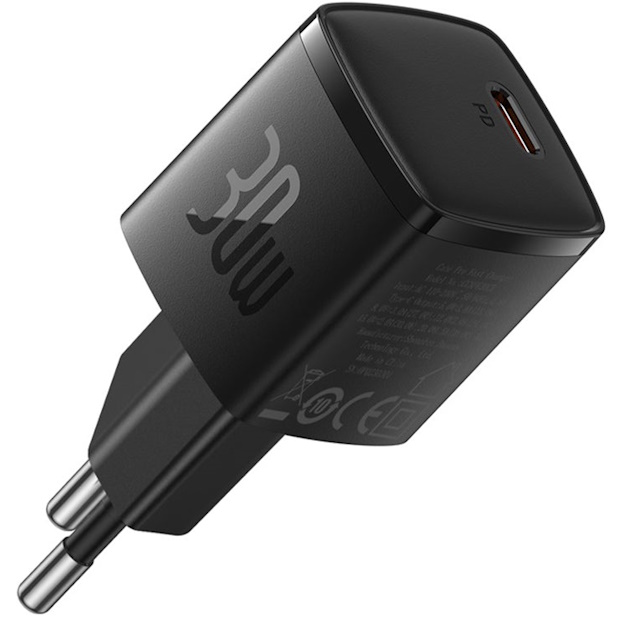 ראש מטען קיר - Baseus 30W &lrm;GaN5 Pro שחור - CCXF000301