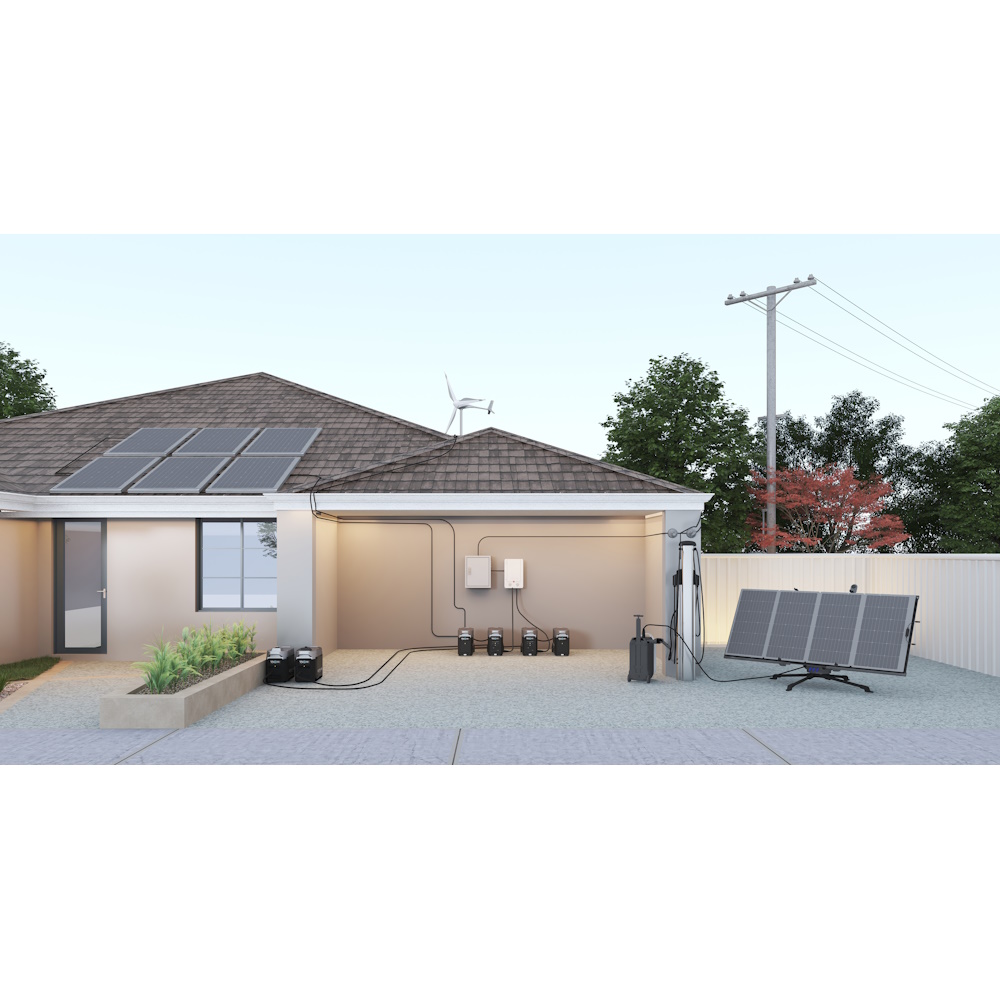 קיט תחנת כוח ניידת 3600w + תא הרחבה ecoflow