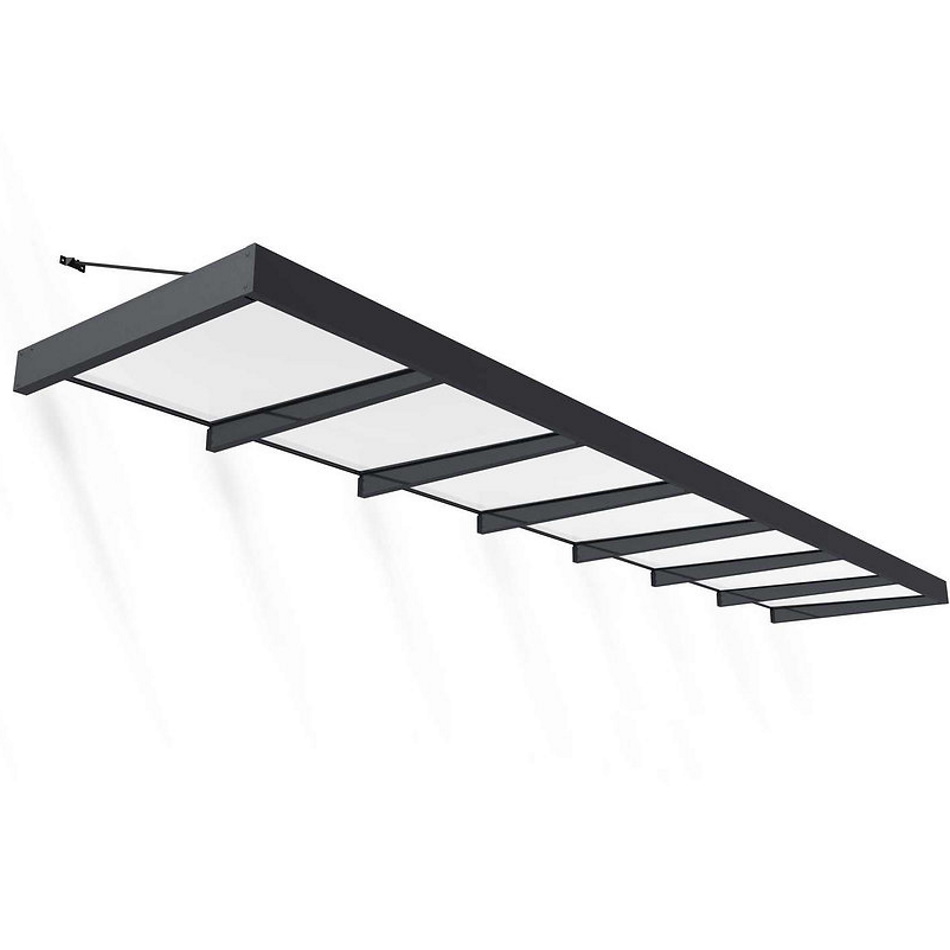 גגון לדלת Canopia &lrm;Sophia XL 1.4x6.6 אפור - לבן אופל