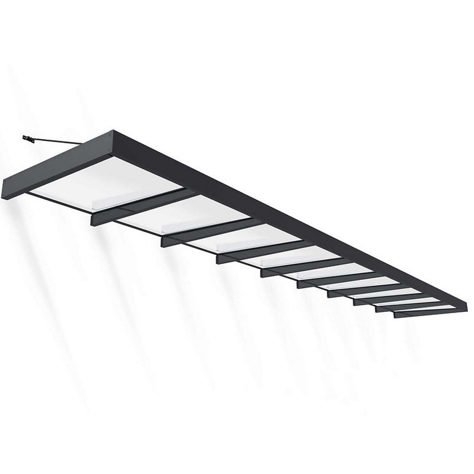גגון לדלת Canopia &lrm;Sophia XL 1.4x8.5 אפור - לבן אופל