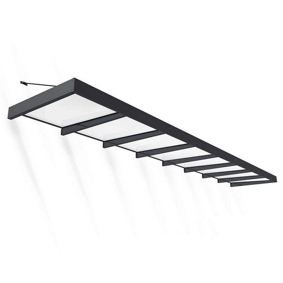 גגון לדלת Canopia &lrm;Sophia XL 1.4x7.5 אפור - לבן אופל
