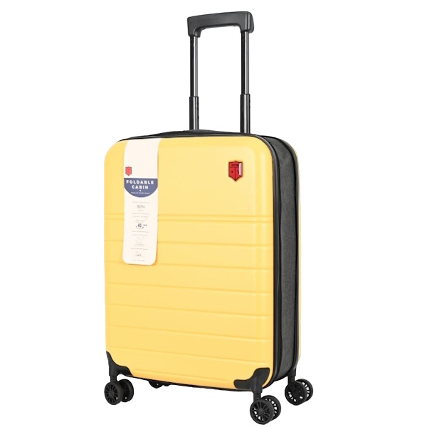 מזוודת טרולי קשיחה מתקפלת Swiss Bag &lrm;B צהוב