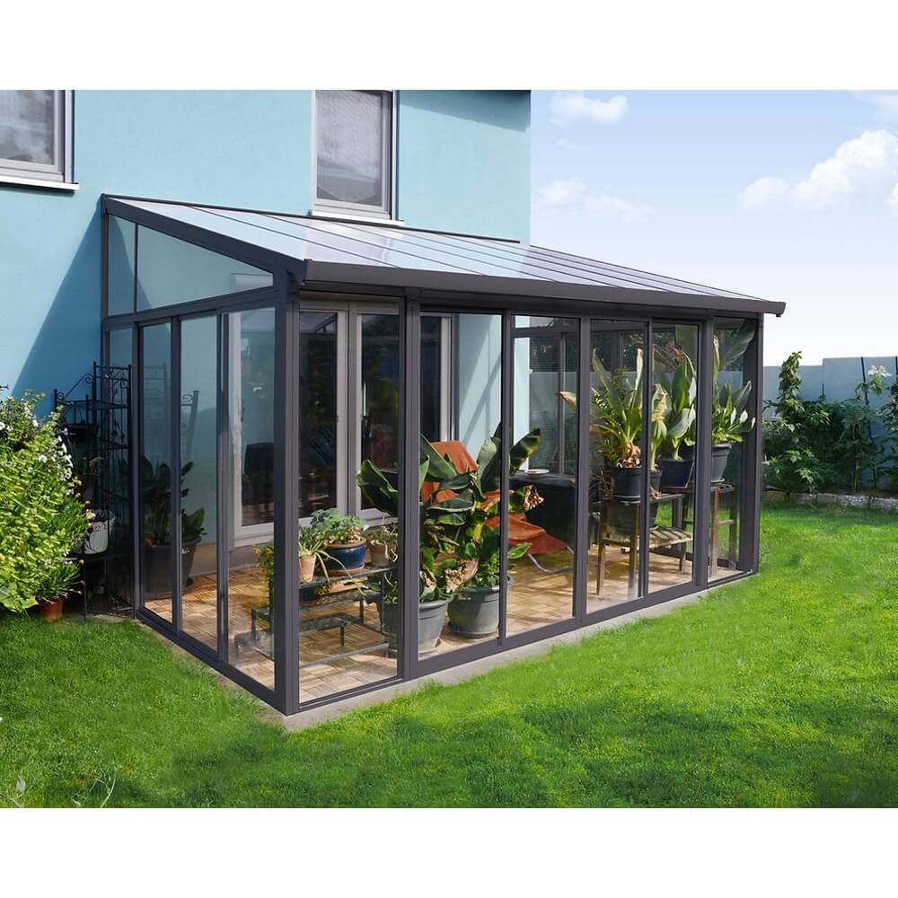sanremo 3x4.4 אפורה - קירוי שקוף canopia