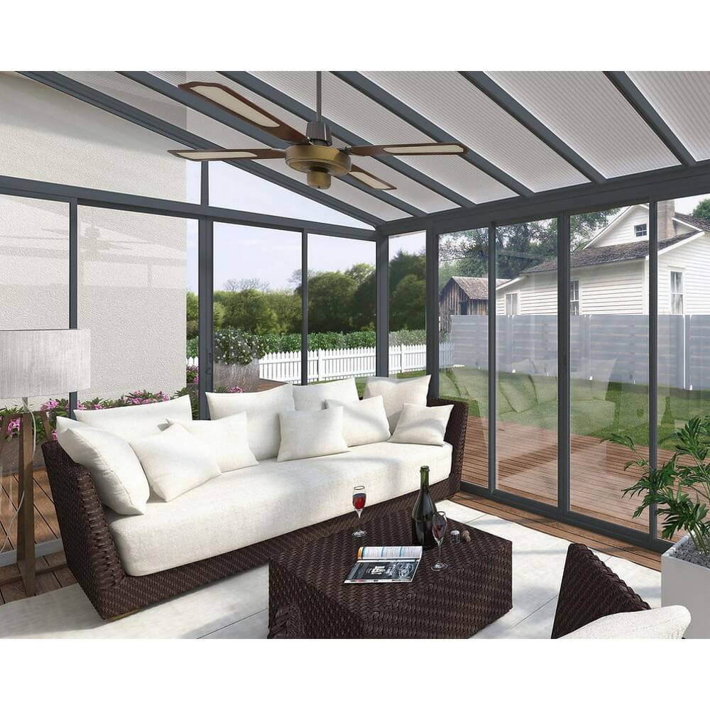 sanremo 3x5.6 אפורה - קירוי שקוף canopia