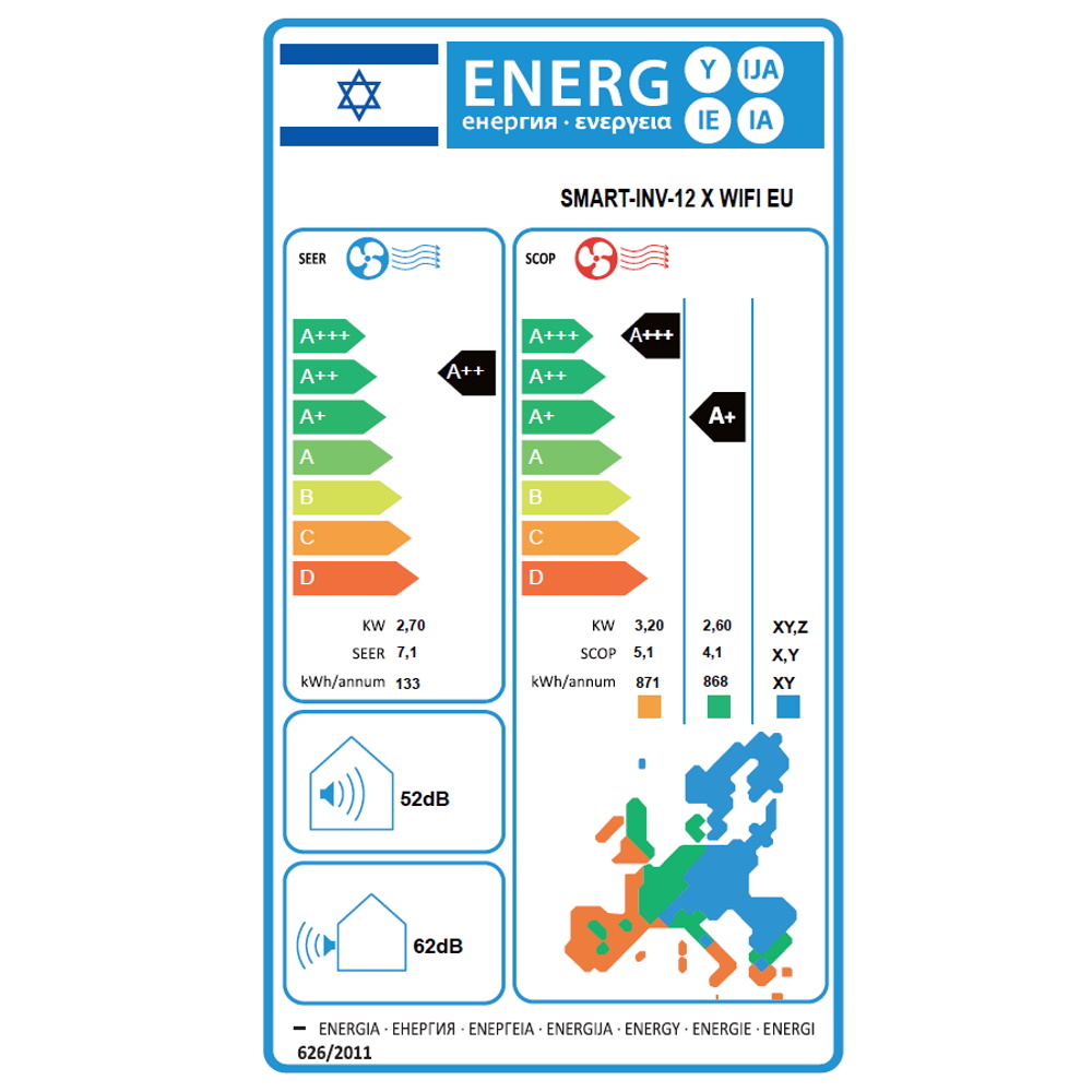תווית אנרגיה - smart-inv- 12 x wifi eu - שנת 2025 tornado