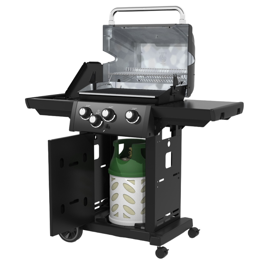 תמונה של גריל גז 3 מבערים כולל כירת צד broil king