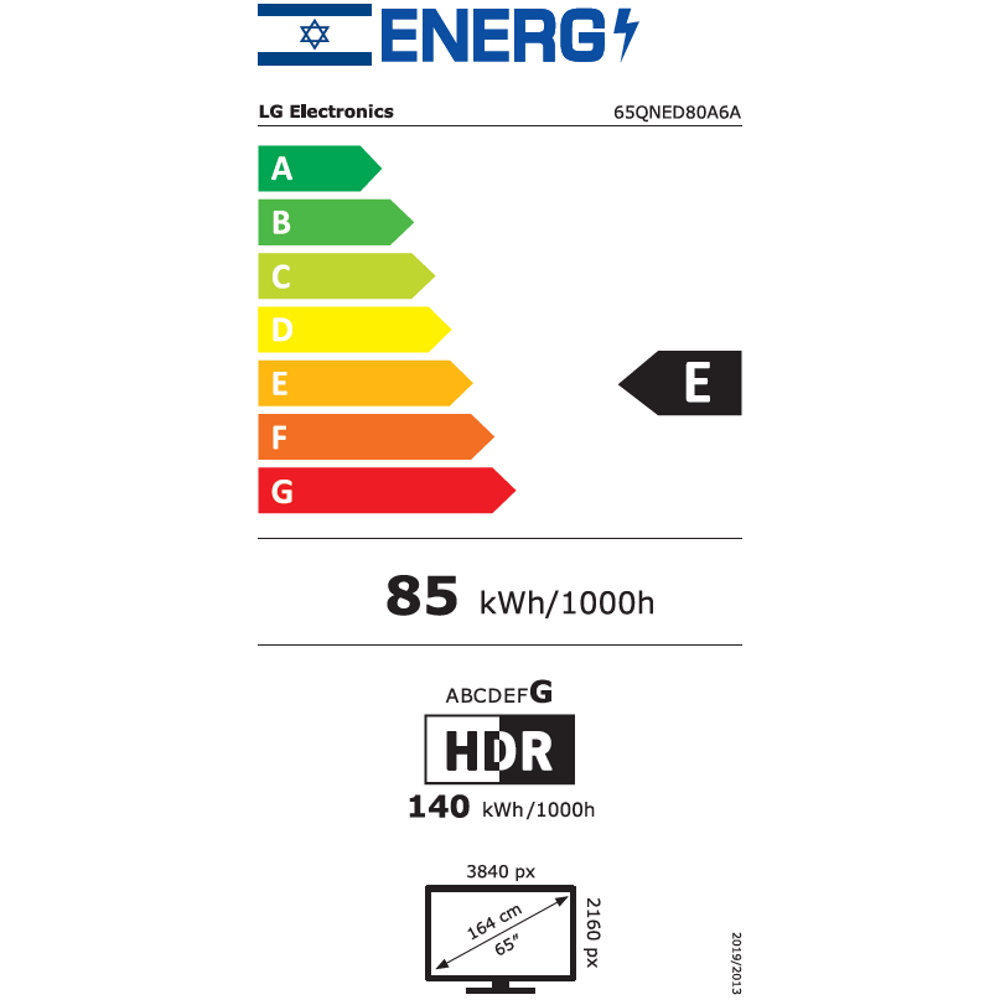 תווית אנרגיה - 65qned80a6a lg