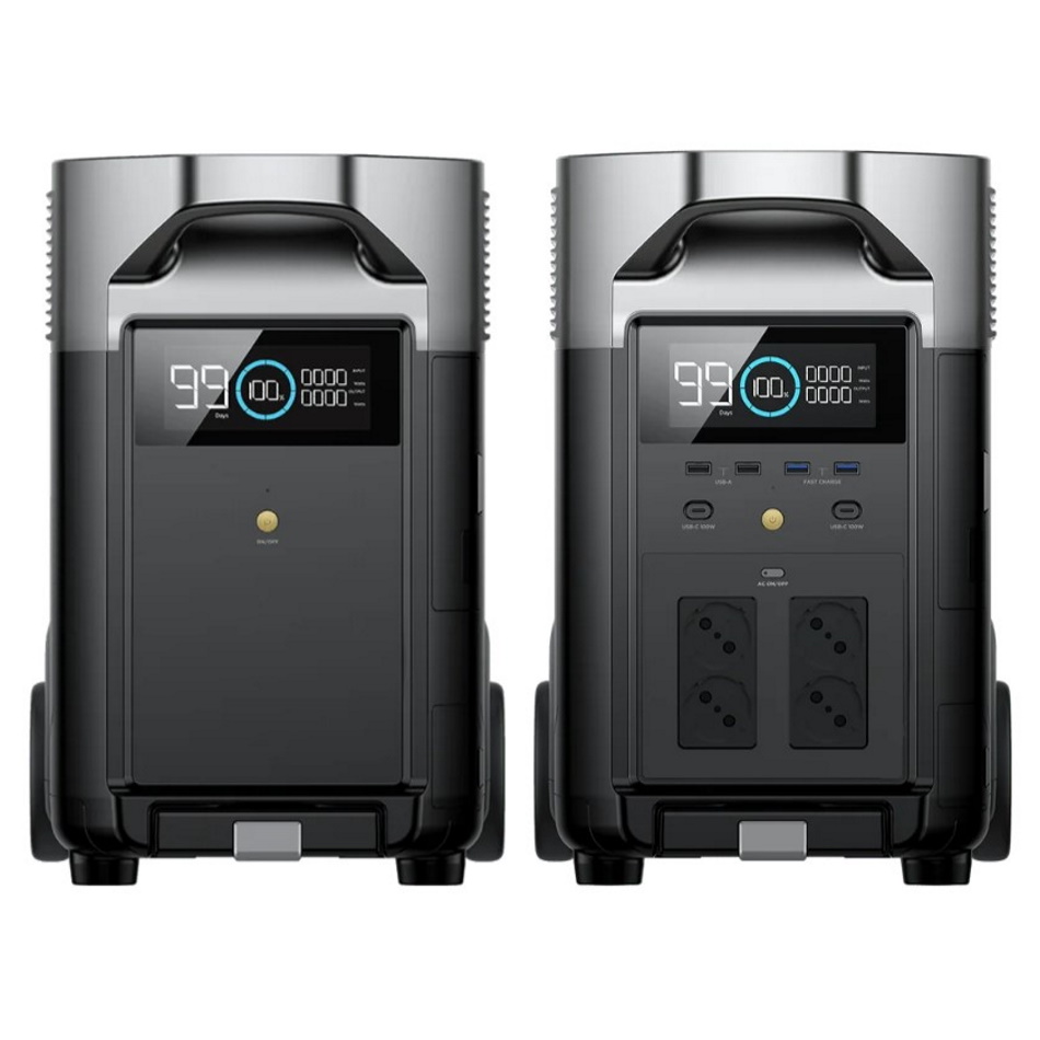 סט תחנת כוח ניידת 3600Wh כולל סוללת הרחבה Ecoflow &lrm;Ecoflow Delta Pro+EB
