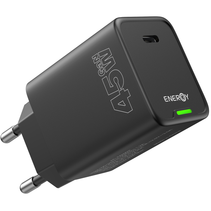 ראש מטען 45W Energy USB Type C To C &lrm;Premium 1C+1C PD45W