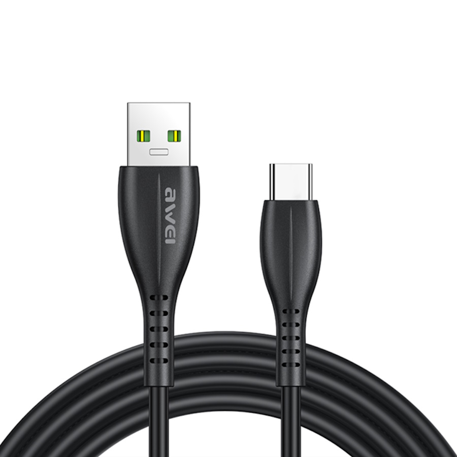 כבל טעינה USB-A לAwei Type C &lrm;CL-115T שחור
