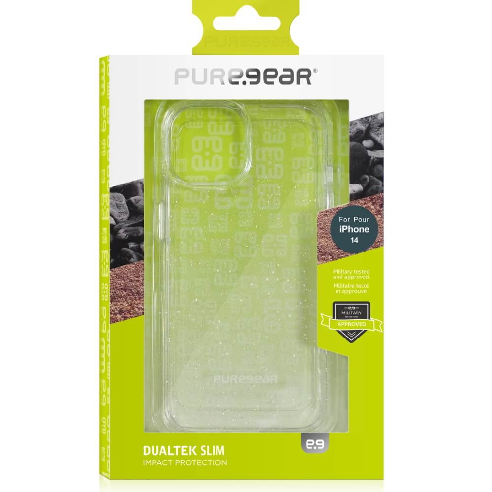 תמונה של כיסוי אחורי שקוף מנצנץ puregear