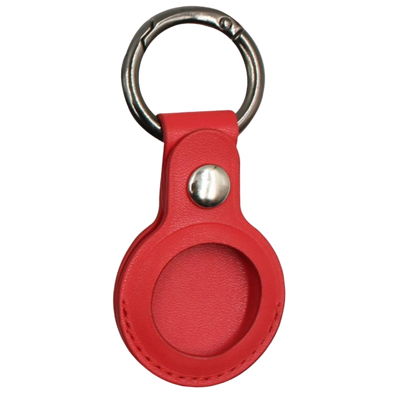 מחזיק דמוי עור לתג איתור Camel Mountain Apple AirTag &lrm;AirTag Holder Classic - אדום