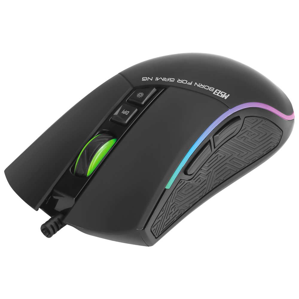 עכבר גיימינג חוטי משולב תאורת marvo rgb