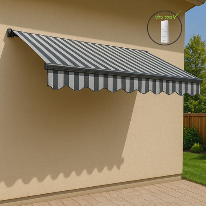 סוכך חשמלי כולל שלט 295*200 garden top