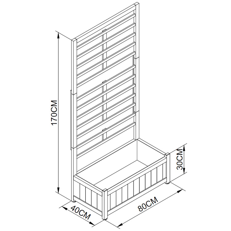אדנית לצמח מטפס garden top