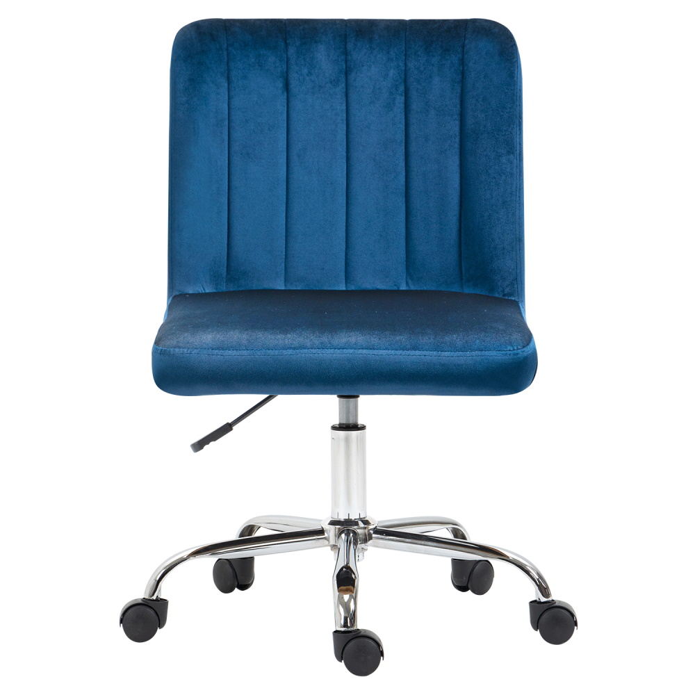 כסא משרדי מעוצב Homax &lrm;Maker כחול קטיפה