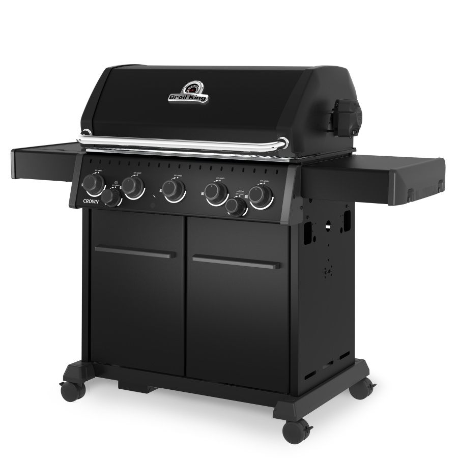 גריל גז 5 מבערים כולל כירת צד ושיפוד מסתובב broil king