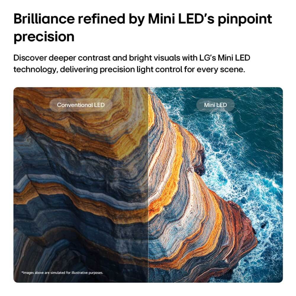 טלוויזיה חכמה 50 lg 4k qned miniled