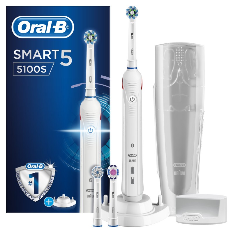 מברשת שיניים חשמלית כולל 3 ראשים Oral-B &lrm;Smart 5 5100S