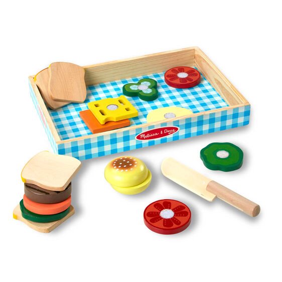 משחק הכנת כריכים עשוי עץ melissa&doug