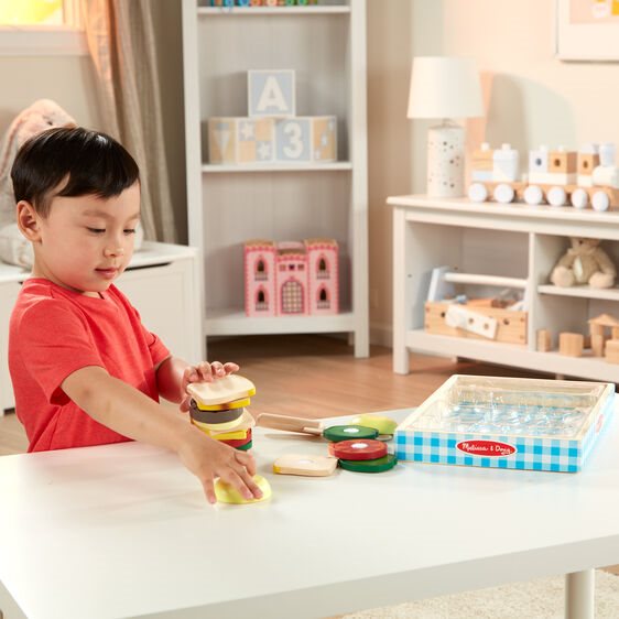 משחק הכנת כריכים עשוי עץ melissa&doug