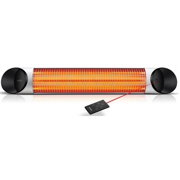מנורת חימום אינפרא אדום קרבון כולל שלט Veito &lrm;BLADE S כסוף