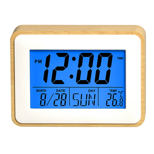 שעון דיגיטלי מעורר - צג TEKNO. LCD &lrm;5163