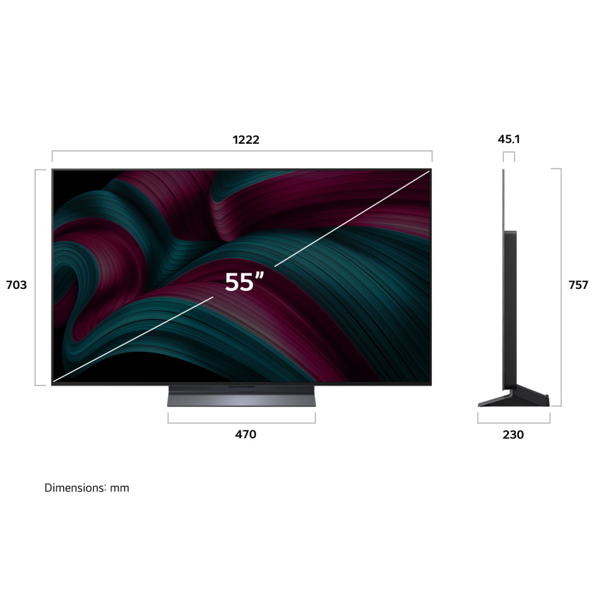 טלוויזיה חכמה 55 lg 4k oled 