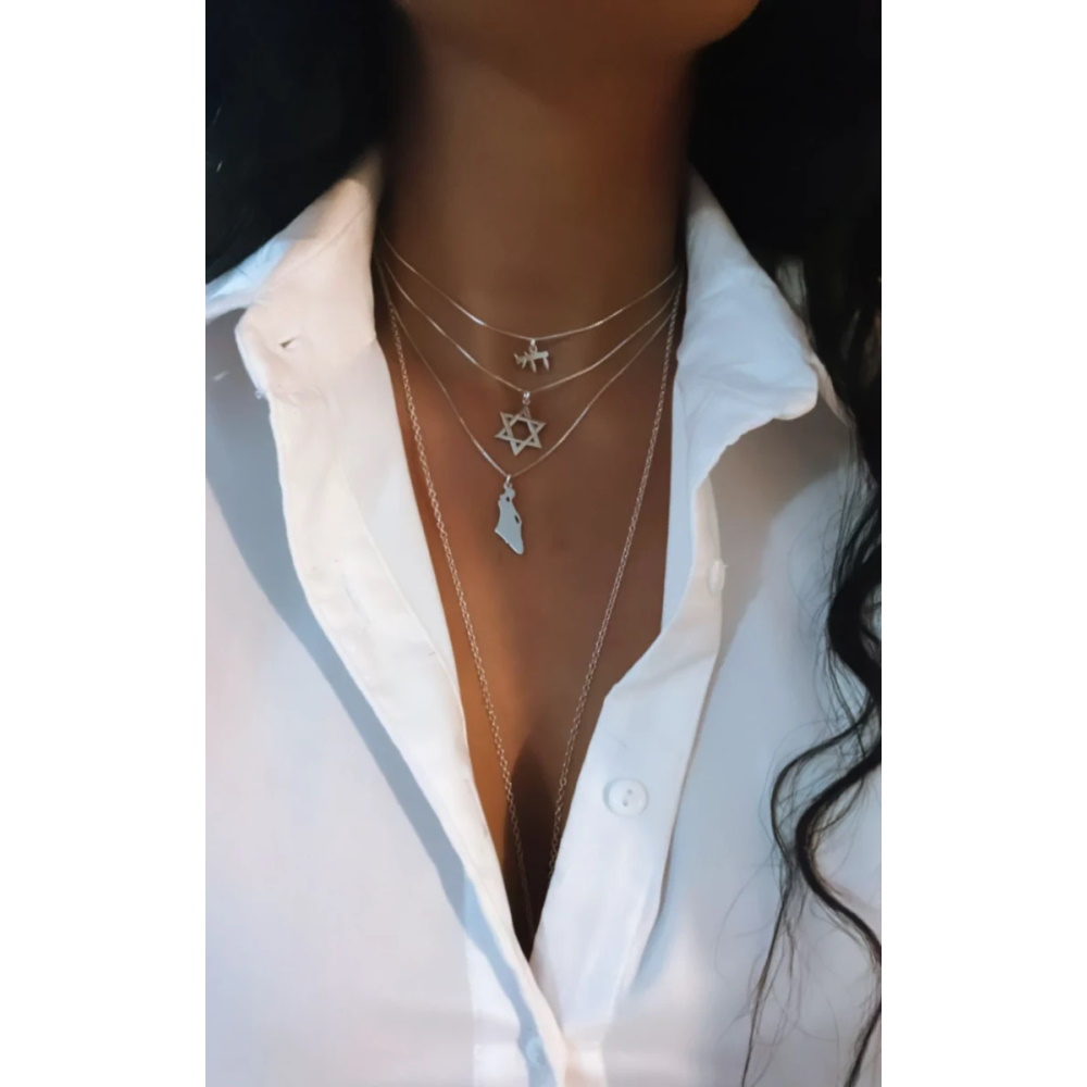 שרשרת טריפל BL jewelry &lrm;שרשרת טריפל - כסף 925