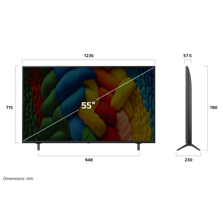 טלוויזיה חכמה 55 lg 4k nano