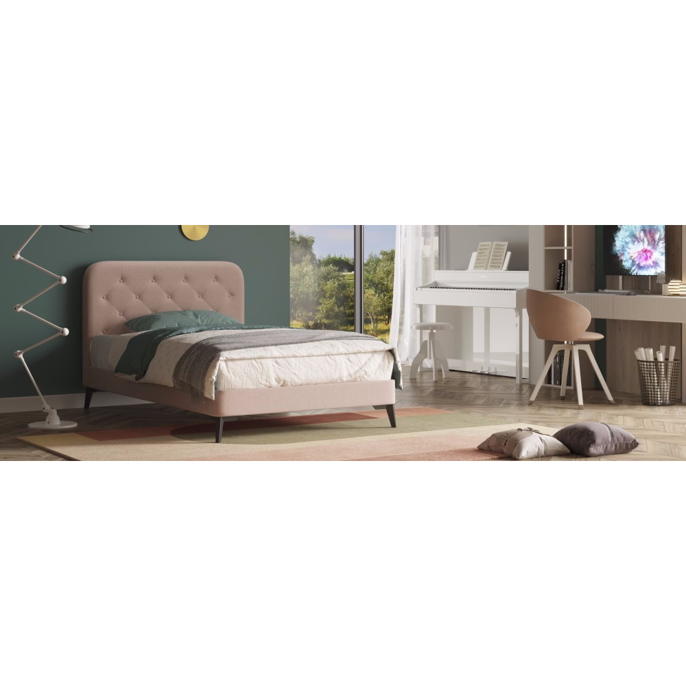 מיטת נוער מעוצבת כולל מזרן 120x190 סמ aeroflex