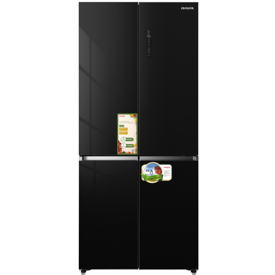 מקרר 4 דלתות - 470 ליטר Aiwa &lrm;NF6500-BK שחור