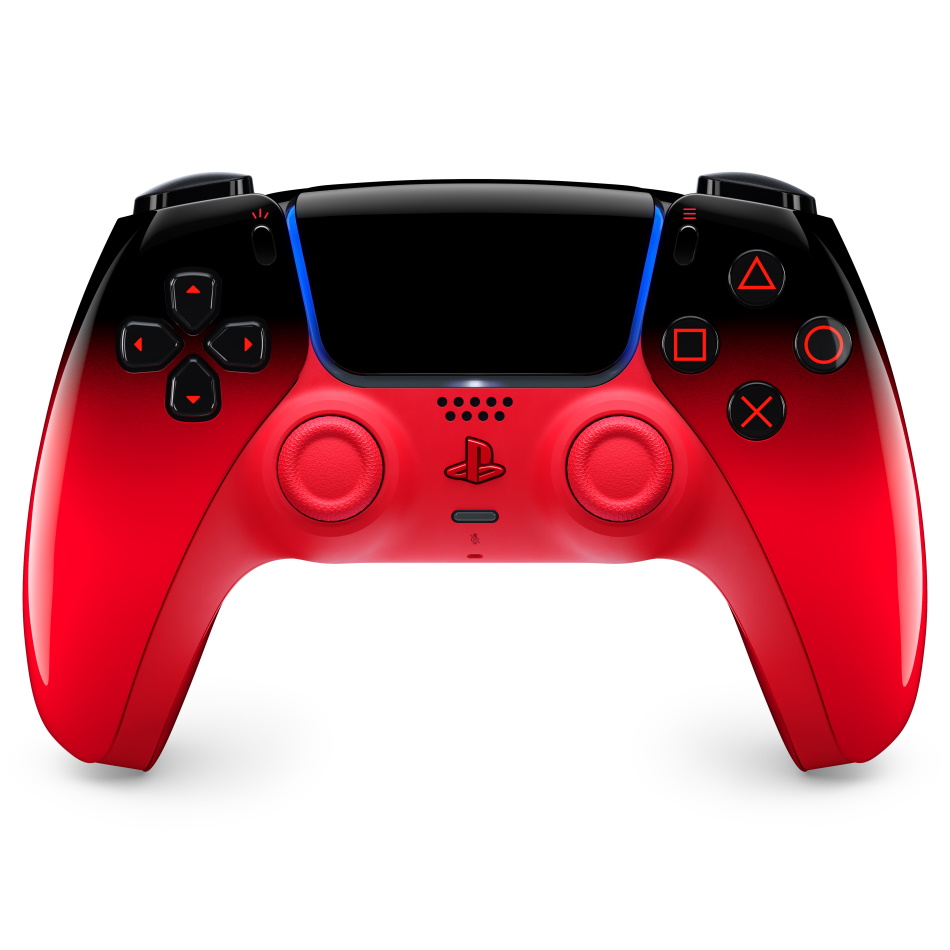 בקר אלחוטי לקונסולת משחקים PlayStation - מכירה מוקדמת &lrm;PS5 Dualsense Techno Red מהדורה מוגבלת