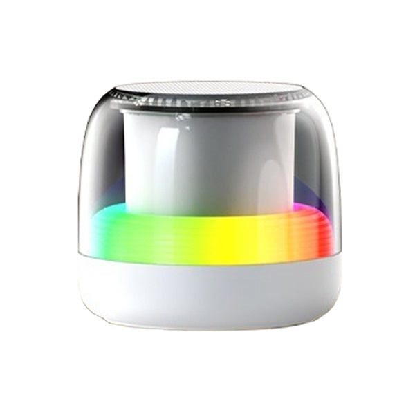 רמקול אלחוטי נייד כולל תאורת RGB מתחלפת TEKNO &lrm;5398 - לבן