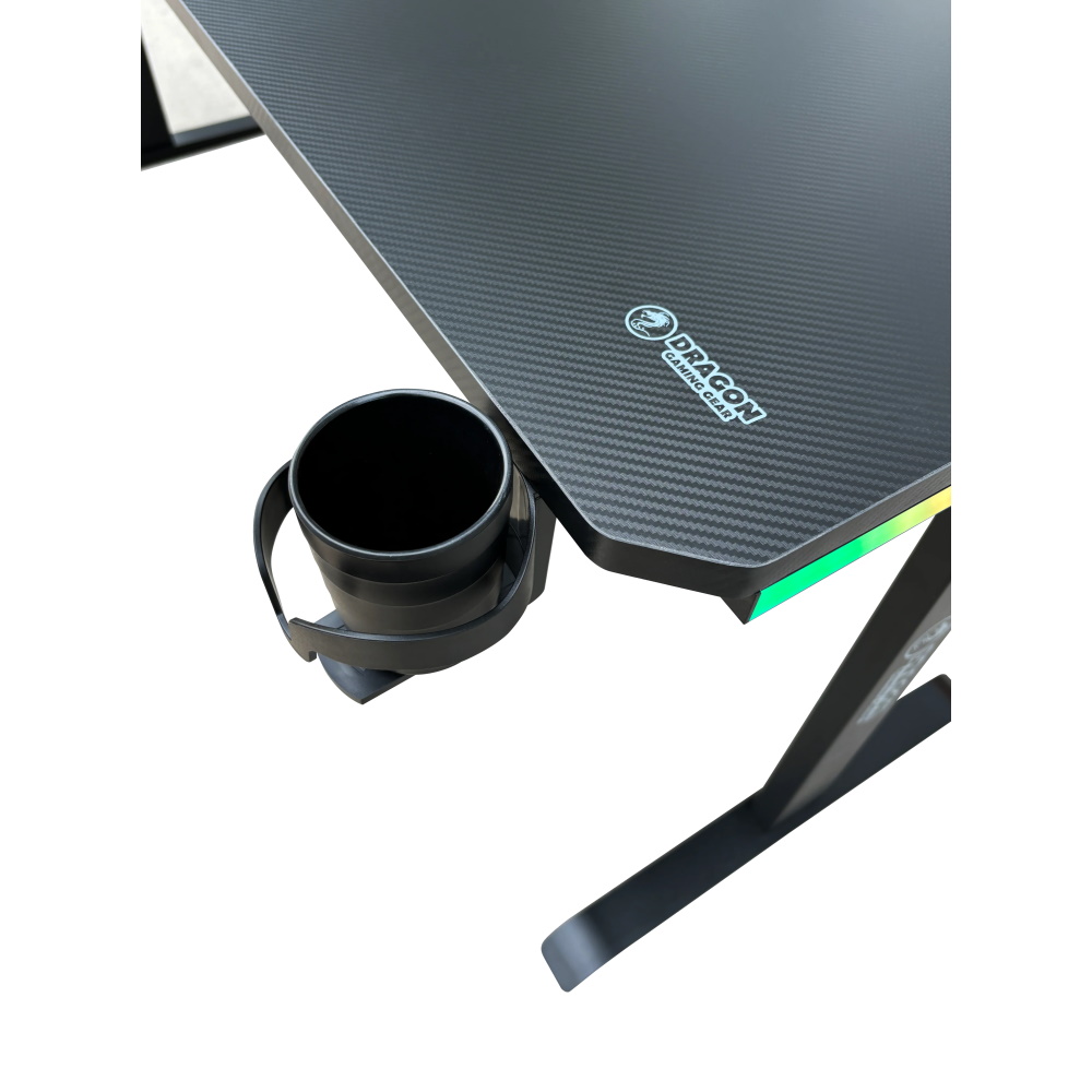 שולחן גיימינג פינתי שמאל כולל תאורה dragon smart tech rgb