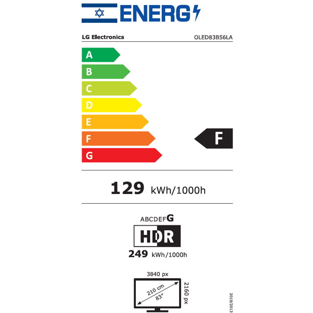 תווית אנרגיה - oled83b56la lg