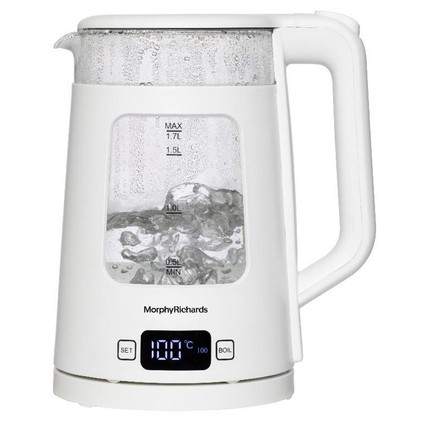 קומקום חשמלי חכם 1.7 ליטר Morphy Richards &lrm;Clear White 43988