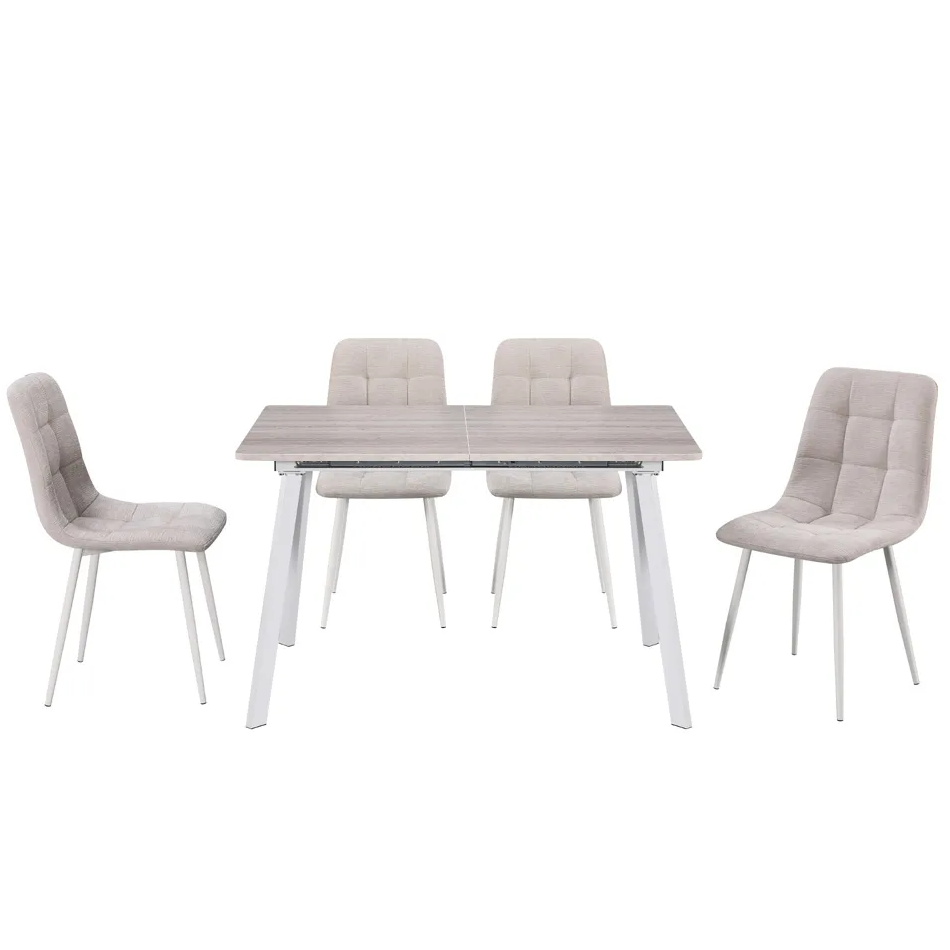 תמונה של פינת אוכל מעוצבת נפתחת כולל 4 כיסאות home decor