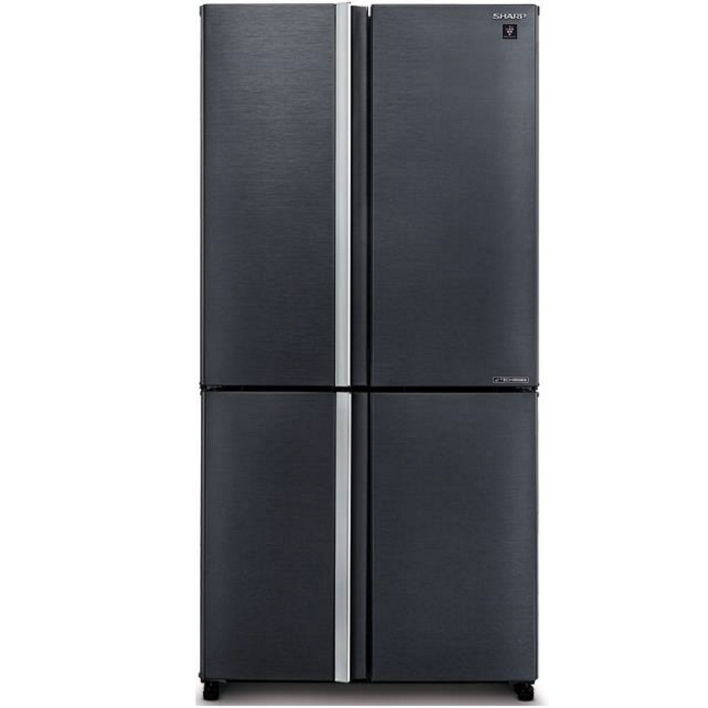 מקרר 4 דלתות - 611 ליטר Sharp &lrm;SJ-FERN87V-SL נירוסטה מושחרת