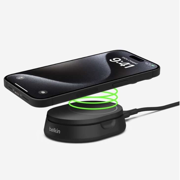 מעמד טעינה אלחוטי כולל מטען קיר belkin