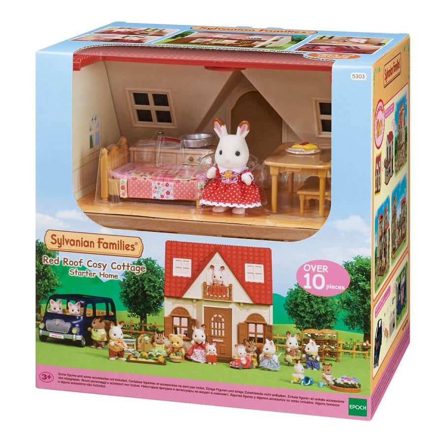 סרטון - משפ' סילבניאן קוטג' ערכת מתחילים sylvanian families  משפחת סילבניאן  red roof cosy cottage (גילאי 3+)